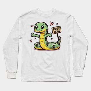 Snakes Offers Free Hugs Long Sleeve T-Shirt
